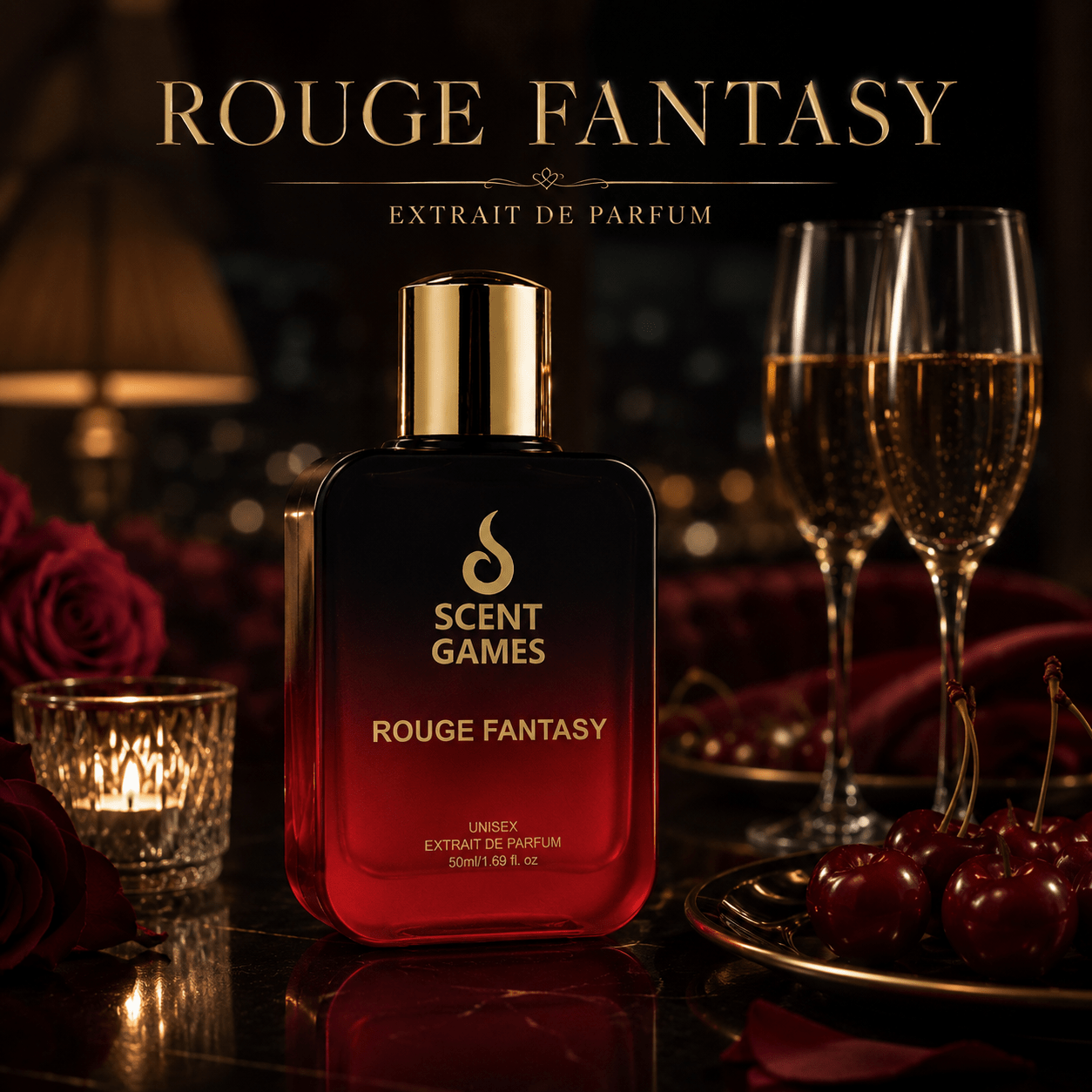 Rouge Fantasy Extrait De Parfum for Unisex – 50ml - Scent Games